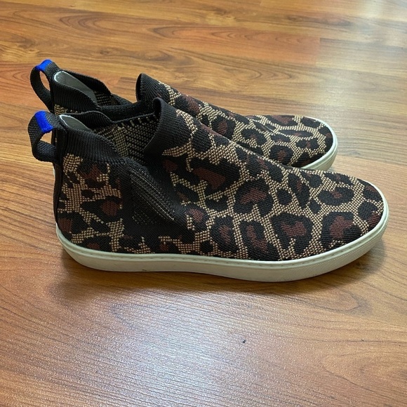 ROTHY’S The Chelsea boots sneakers slip on comfort cheetah wildcat leopard 5.5 - Picture 2 of 9